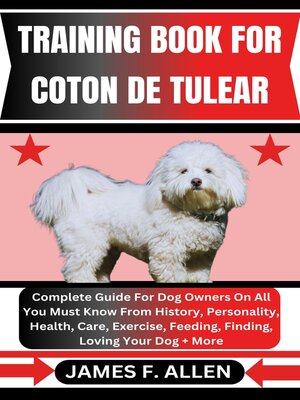 cover image of TRAINING BOOK FOR COTON DE TULEAR